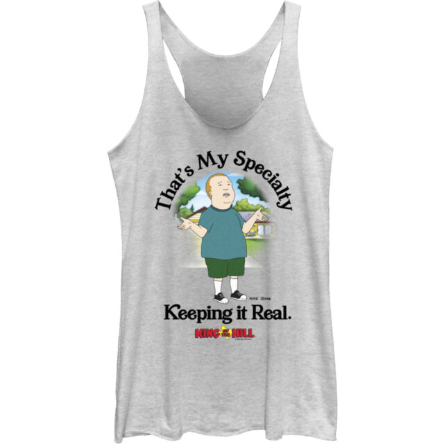 Junior's Bobby Quotes Racerback Tank Top