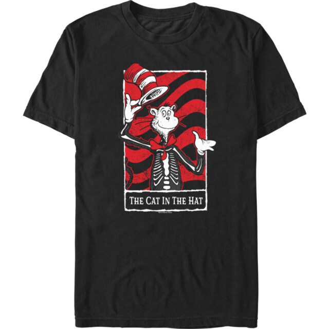 Men's Cat In Hat Tarot Short Sleeve T-Shirt