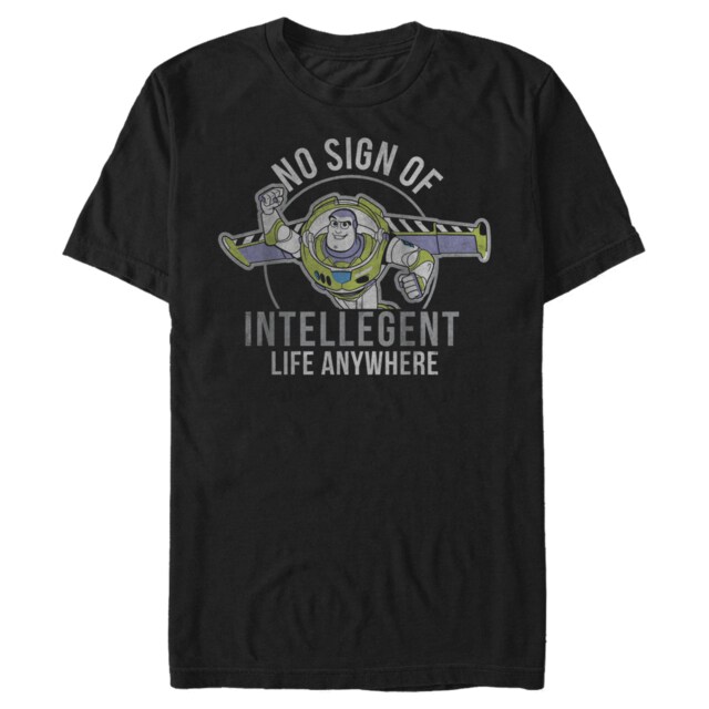 Men's Toy Story Buzz No Sign Of Intelligent Life  Adult T-Shirt