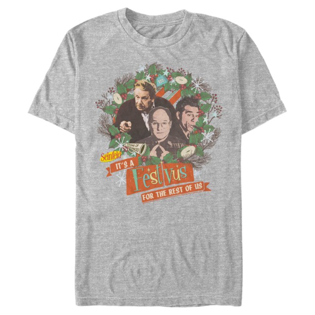 Men's Seinfeld Festivus Wreath  Adult T-Shirt