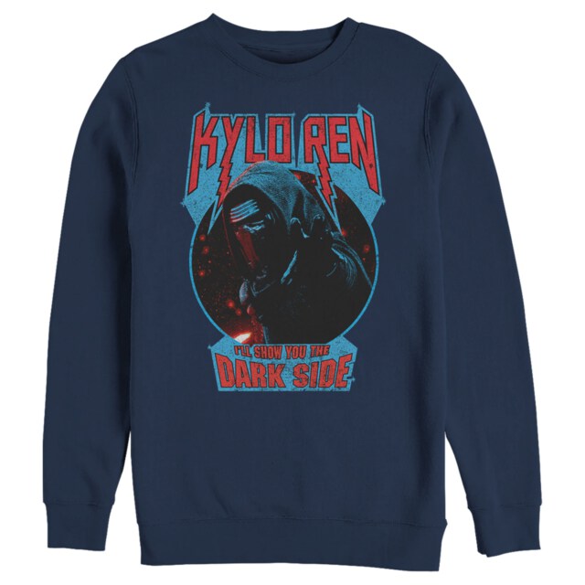 Men's Star Wars The Force Awakens Kylo Ren Show Dark Side  Adult Sweatshirt