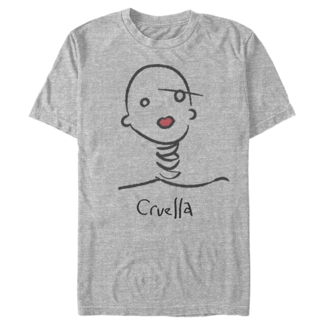 Men's Cruella Abstract Doodle  Adult T-Shirt
