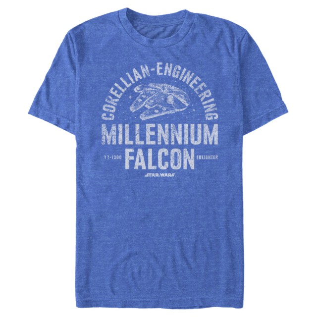 Men's Star Wars Millennium Falcon Corellian Engineering Adult T-Shirt
