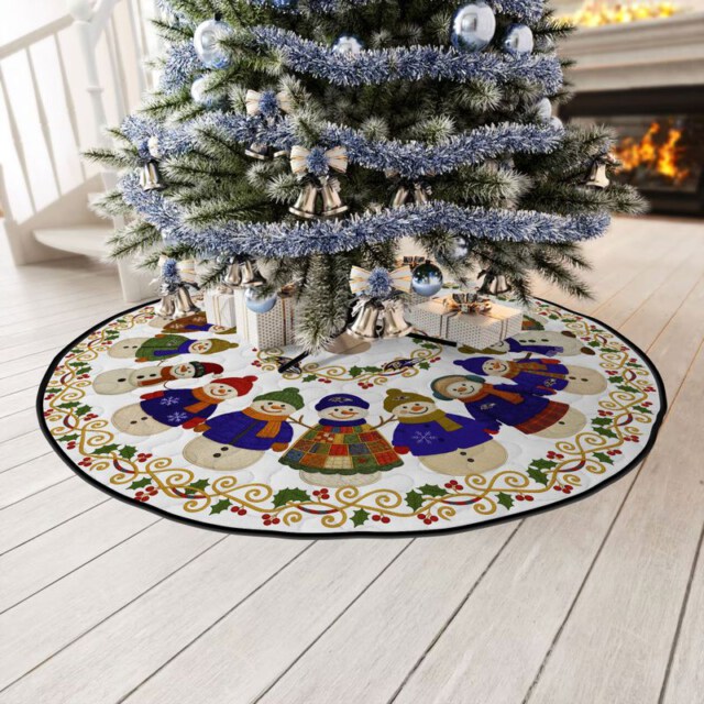 Stocktee Baltimore Ravens Cute Snowmen Pattern Christmas Limited Edition Winter Season Tree Skirt NEW159409