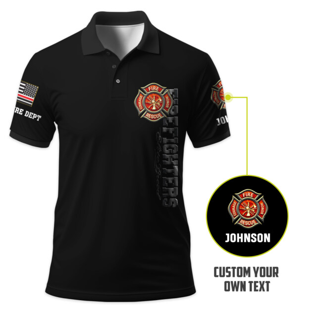 Custom Dept & Text Some Gave All – 9/11 Memorial Edition #DQH0085 - AOP Polo