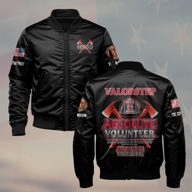 Custom Dept & Name Absolute Volunteer #DQH0117 - AOP Bomber Jacket