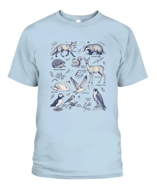 Unisex T-Shirt | Comfort Colors 1717 (US) 90s retro animals + nature  59