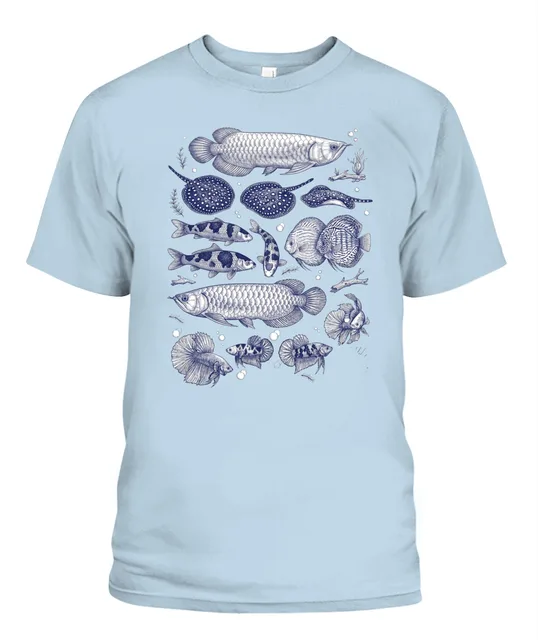 Unisex T-Shirt | Comfort Colors 1717 (US) 90s retro fish + nature  80