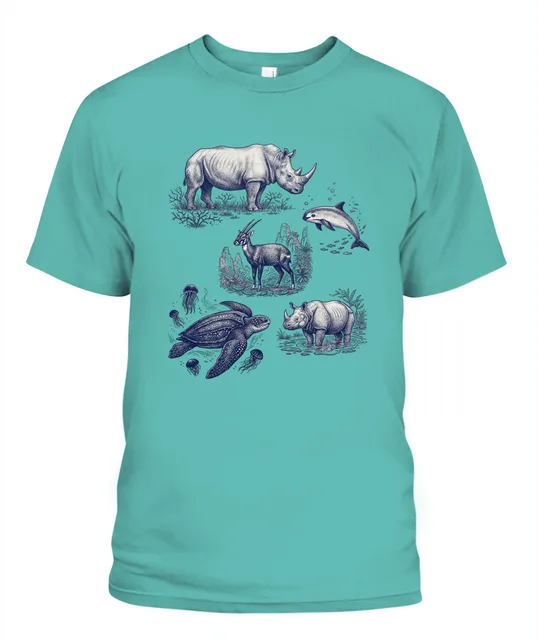 Unisex T-Shirt | Comfort Colors 1717 (US) 90s retro fish + nature 91