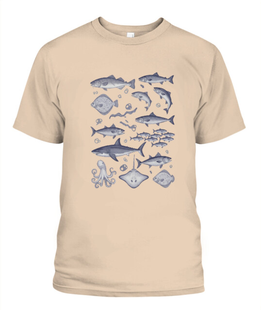 Unisex T-Shirt | Comfort Colors 1717 (US) 90s retro fish + nature 28