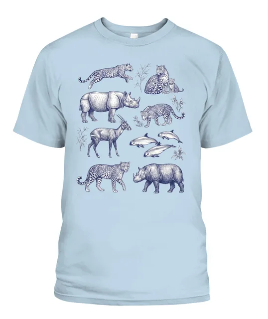 Unisex T-Shirt | Comfort Colors 1717 (US) 90s retro animals + nature 87