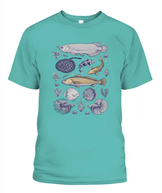 Unisex T-Shirt | Comfort Colors 1717 (US) 90s retro fish + nature 81