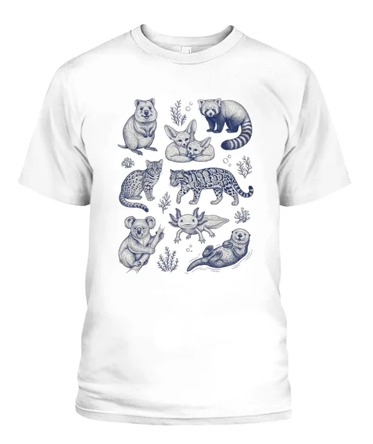 Unisex T-Shirt | Comfort Colors 1717 (US) 90s retro animals + nature 94