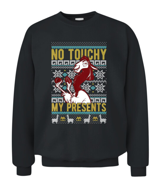 No Touchy Ugly Christmas Sweater Crewneck Sweatshirt 