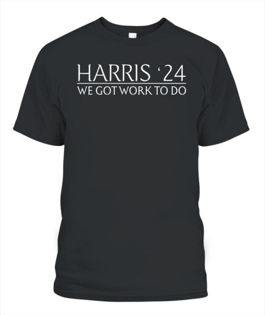 Misha Collins Wearing Harris 24 We Got Work To Do Tee