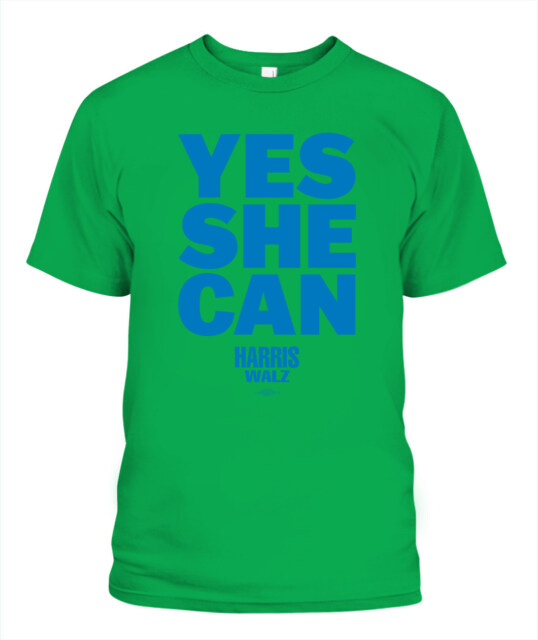 Kamala Harris Store Yes She Can Harris Walz Shirt