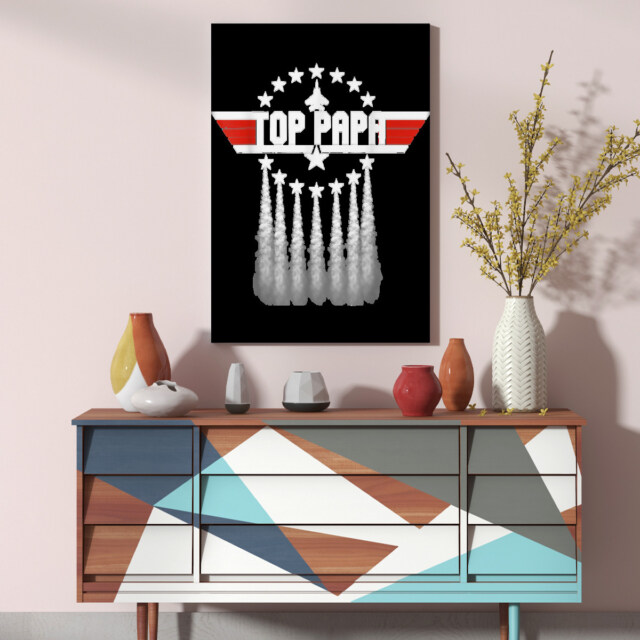 Fathers Day Gift Papa Gift from Grandkids Son Daughter Poster