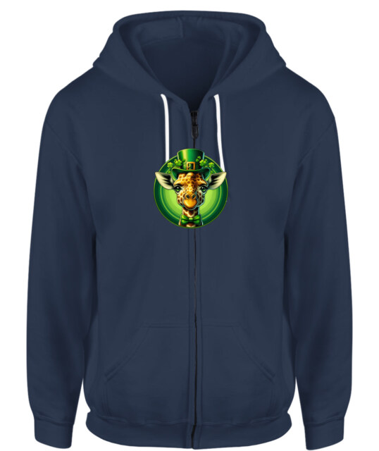 Leprechaun Giraffe St Patricks Day Kids Men Women Pullover Hoodie