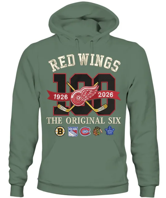 DETROIT RED WINGS. - 100th Anniversary Original Six Premium Embroidered (Centennial Edition)