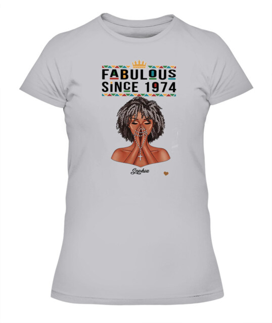 50th Birthday Shirts For Her, Personalised 50th Birthday Gifts, 1973 T Shirt, 50 And Fabulous Shirt, 50th Birthday Shirt Ideas, Gift Ideas 50th Birthday Woman  