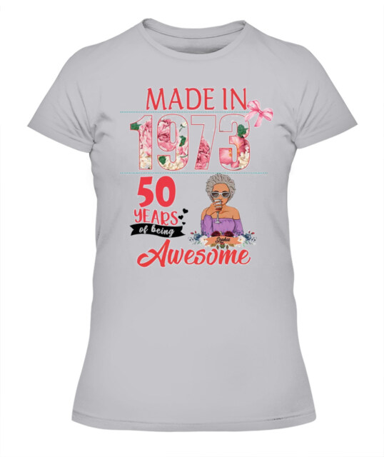 Chapter 50, Fabulous Since 1973 50th Birthday Unique T Shirt For Woman, Custom Birthday Shirt, Her Gifts For 50 Years Old , Turning 50 Birthday Cotton Shirt
