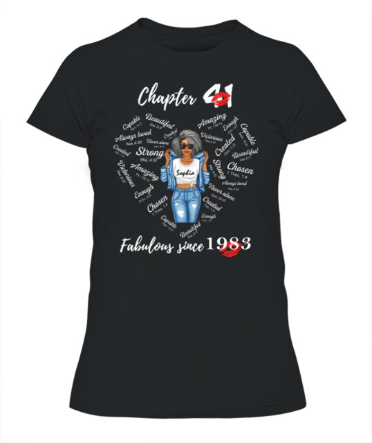 Chapter 41, Fabulous Since 1983 41st Birthday Unique T Shirt For Woman, Her Gifts For 41 Years Old , Turning 41 Birthday Cotton Shirt