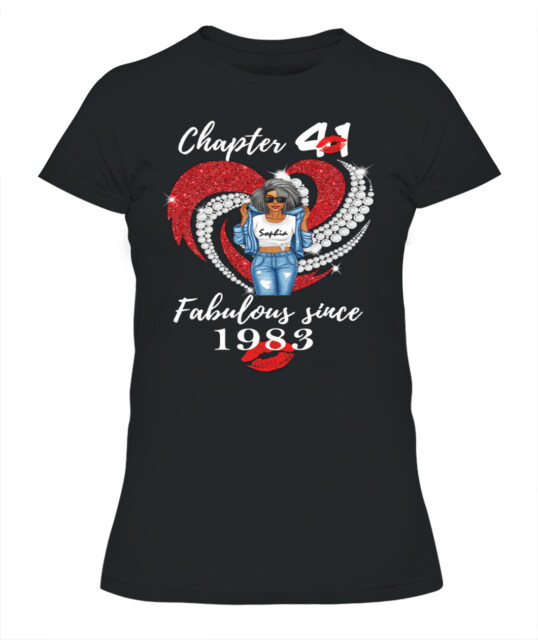 Personalised 41st Birthday Gifts, 1983 T Shirt, Gift Ideas 41st Birthday Woman