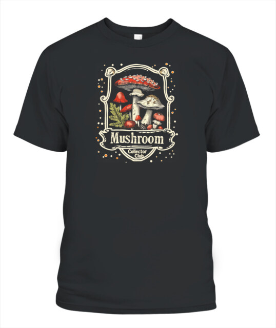 Mushroom Collector Club Shirt – Vintage Foraging T-Shirt for Nature & Fungi Lovers