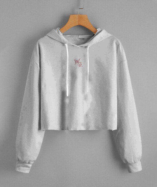 Word Play Cropped Hoodies