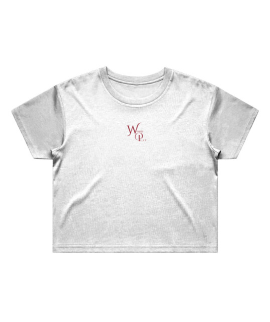Word Play cropped t-shirt