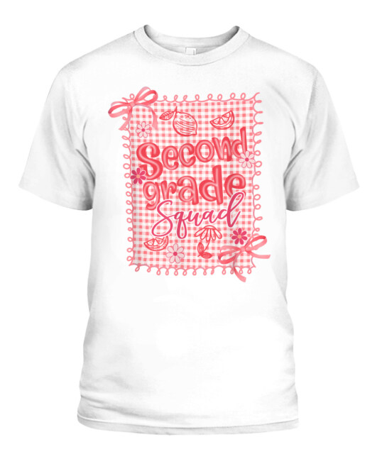 2nd Grade Teacher Pencil Coquette Bow Back To School T-Shirt