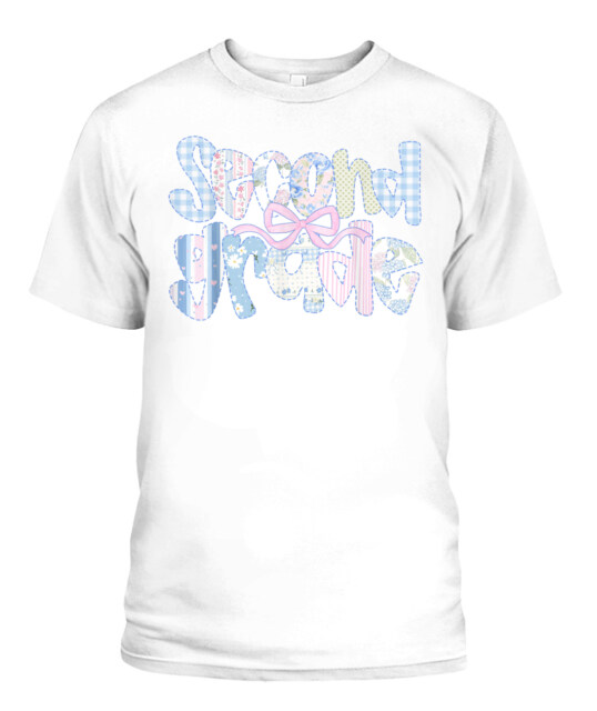 2nd Grade Teacher Pencil Coquette Bow Back To School T-Shirt