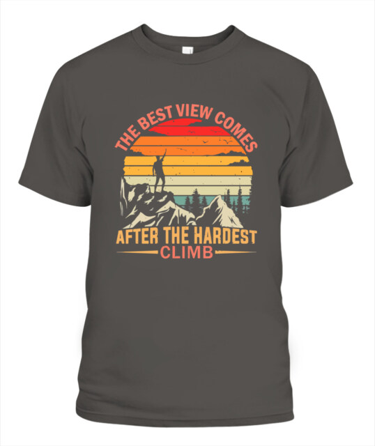 The best view comes Unisex T-Shirt - Pepper