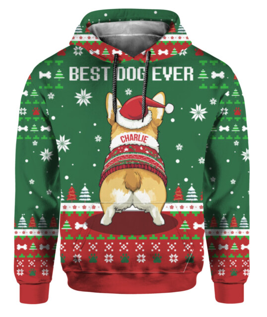 Stay Cozy This Christmas with the Corgi Hoodie – “Best Dog Ever”
