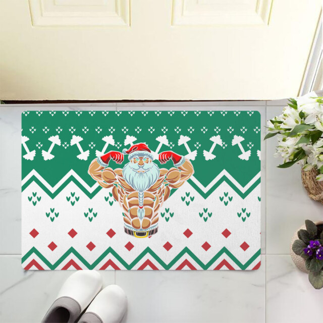 Welcome Christmas with the Premium Doormat Santa Muscle! 🎄💪🎅