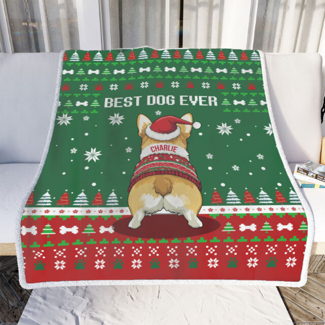 Corgi Christmas Blanket POD – A Fun and Cozy Holiday Blanket!