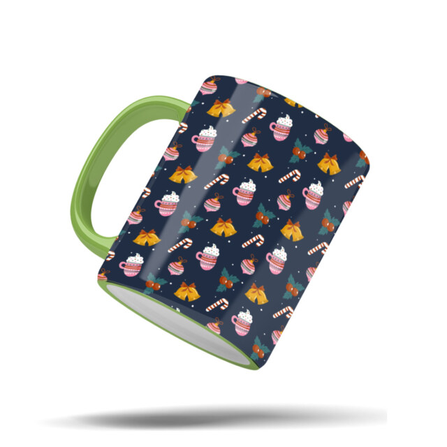 Celebrate the Holidays with the 11oz Full Bleed Christmas Mug!