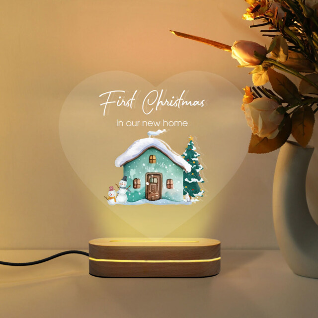 Custom Night Light – Celebrate Your First Christmas in a New Home