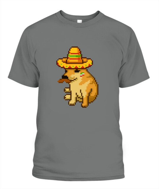 POD T-Shirt with a Playful Cheems Print – Unique and Humorous Style