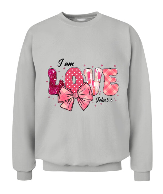 Valentine Printed Sweatshirt - Unisex Crewneck, Soft Cotton-Blend