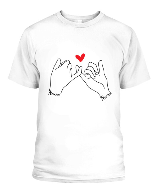 Custom POD T-Shirt for Valentine: A Promise of Love Just for Your Special Someone