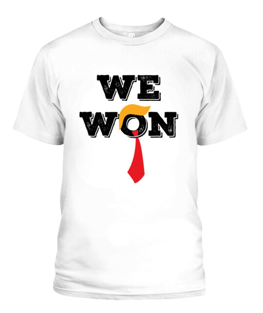 POD T-Shirt "We Won" – Showcasing Style and the Spirit of Victory