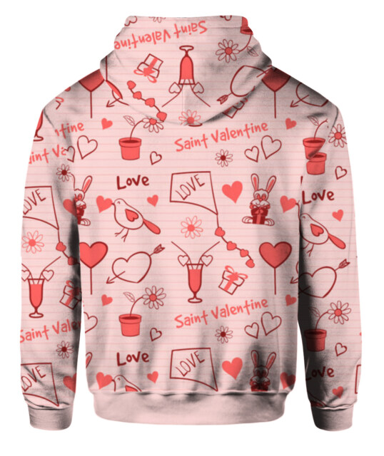 Unisex Valentine Hoodie - Cozy & Warm Graphic Sweatshirt