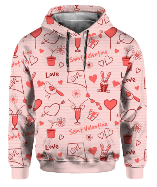 Valentine Hoodie – Cozy Love, Sweetly Stylish!