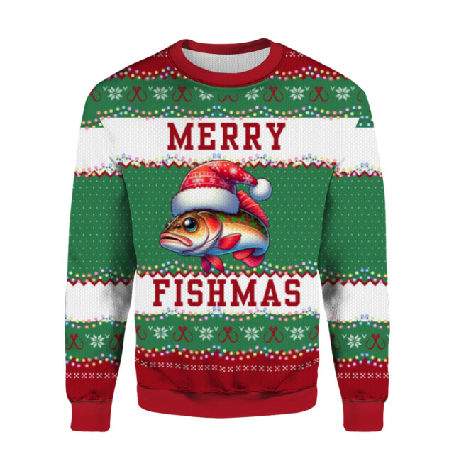 Ugly Christmas Sweater – A Unique Twist with a Christmas Fish Design
