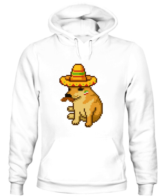POD Hoodie with Playful Cheems Print – Funny and Adorable Style