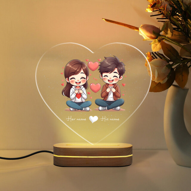 Custom Shaped Night Light - Oval Base POD: A Meaningful Valentine’s Gift
