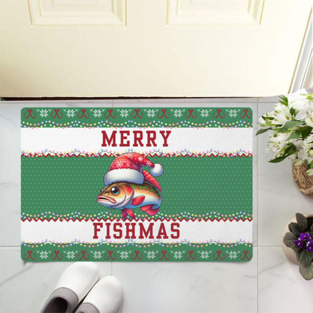 Welcome Christmas with the Premium Doormat featuring the Christmas Fish!