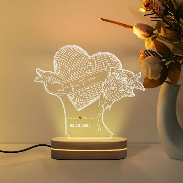 Luminous Love Crystal Lamp – A Perfect Valentine’s Day Gift