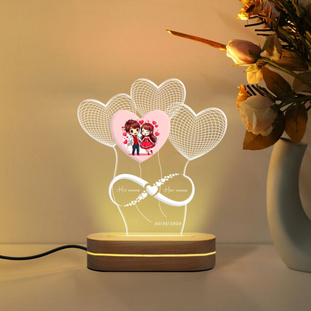 Custom Shaped Night Light – A Radiant Gift of Love for Valentine’s Day